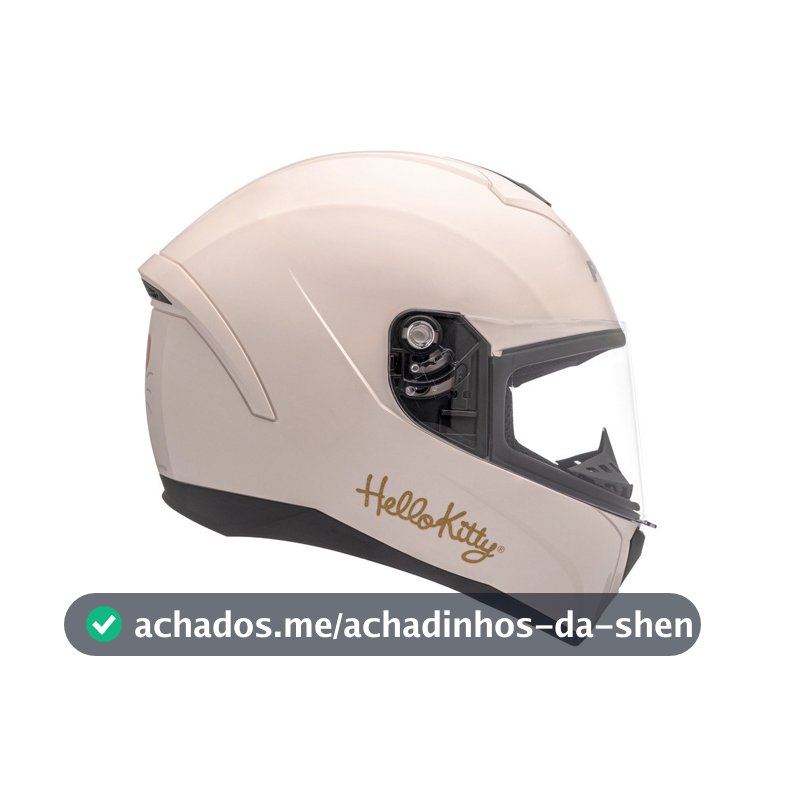 Capacete Moto Fechado Hello Kitty Hk Peels Checked