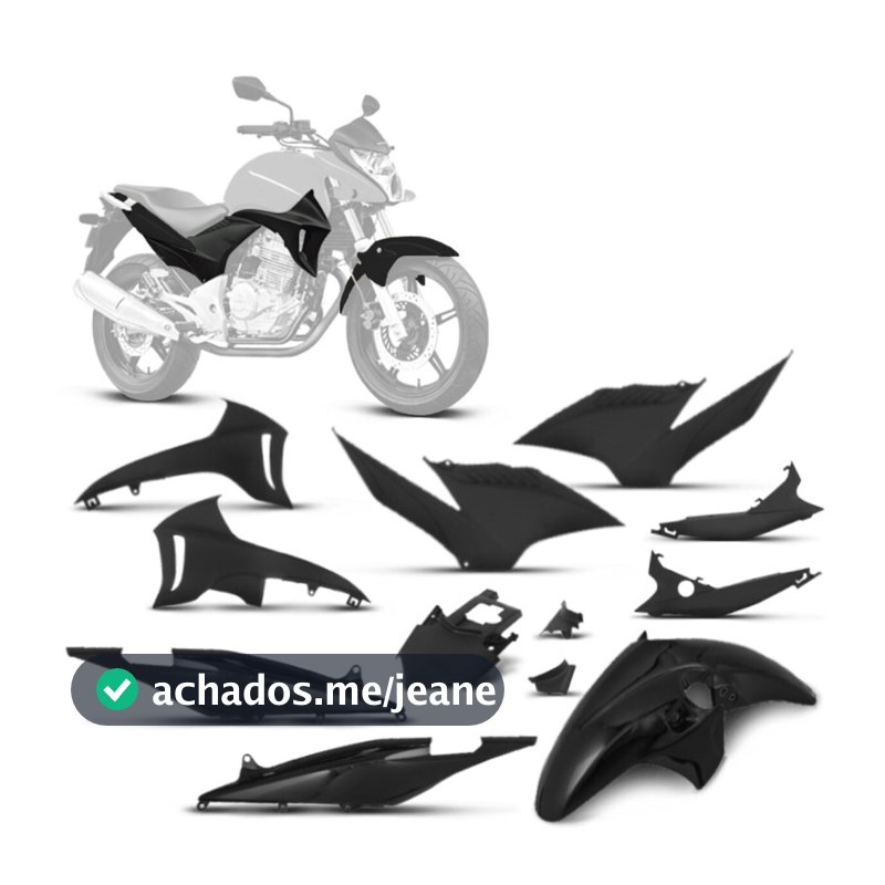 Kit Carenagem Moto Modelo Original Pro Tork Compatível Com CB 300R 2010 2011 2012