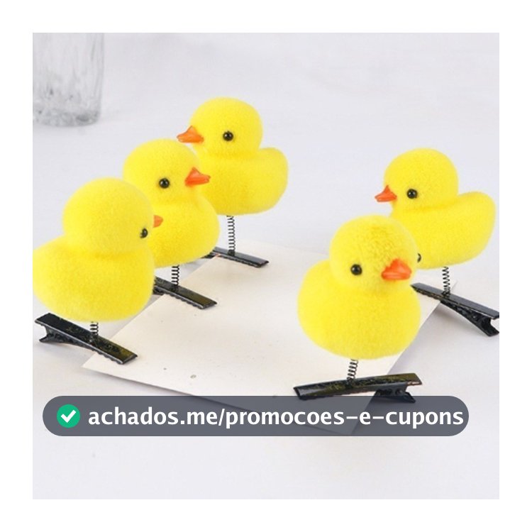 KIT COM 10 GRAMPOS DE CABELO PATO AMARELOLM