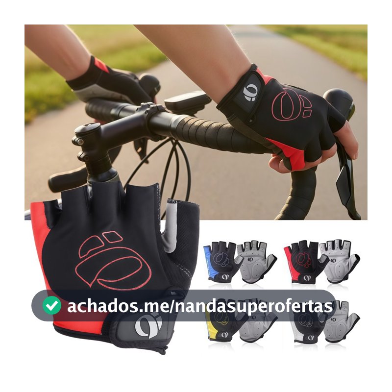 Luva Meio Dedo Para Ciclismo Confortável Bicicleta Bike Com Gel Musculação Ciclismo Trilha Camping