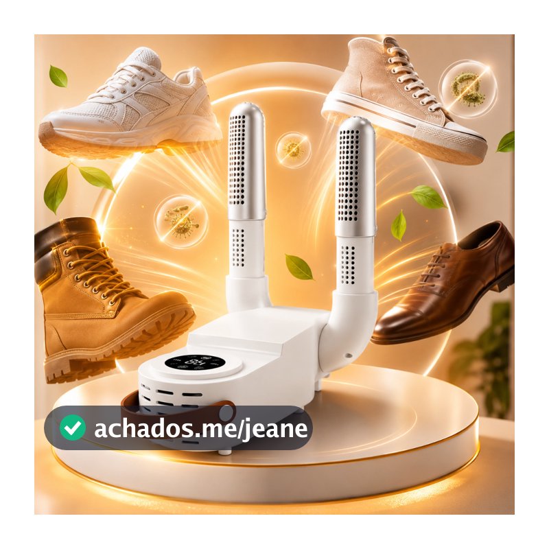 Secador De Sapato Inteligente Dobrável Tênis Elimina Umidade Mal Cheiro E Odor 110V / 220V