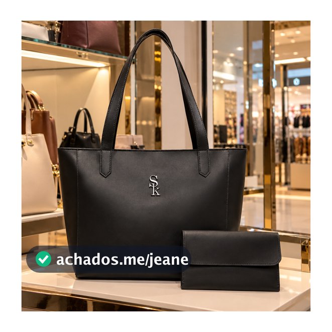 Bolsa Sacola London Skybag + Carteira em Courino