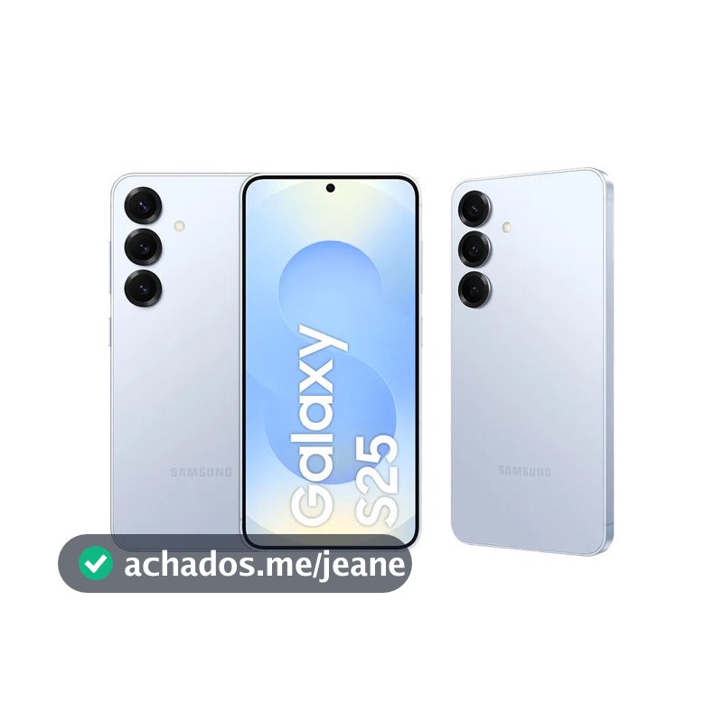 Celular Samsung Galaxy S25 5G, 256GB, 12GB RAM, Câmera Tripla de 50+12+10, Tela Grande 6.2"