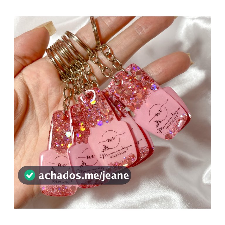 Chaveiro de esmalte para manicure Personalizamos com sua logo mimo brinde para fim de ano