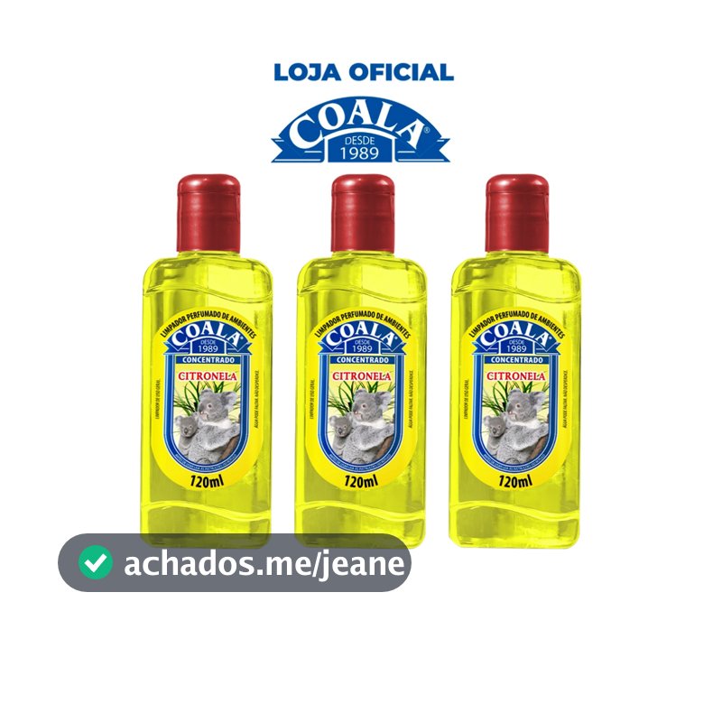 Combo 3 Limpadores Coala Citronela 120 ml