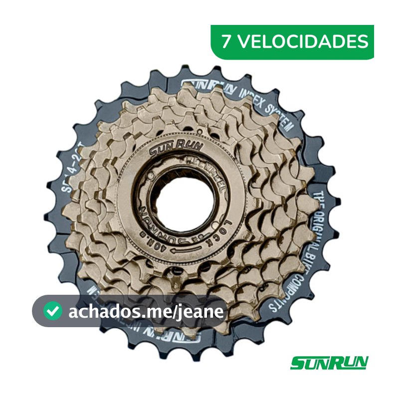 CATRACA RODA LIVRE 7 VELOCIDADES SUNRUN 14-28 DENTES INDEXADA PARA BICICLETA 21V