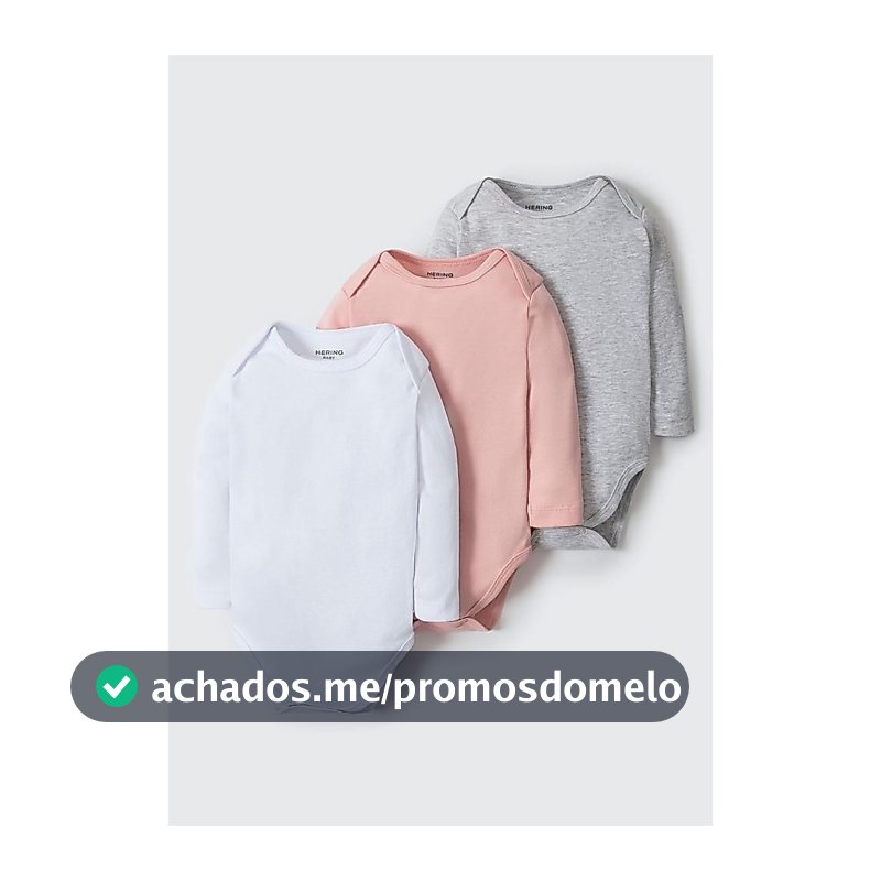 Kit Com 3 Bodies Bebê Unissex Em Ribana Hering Kids