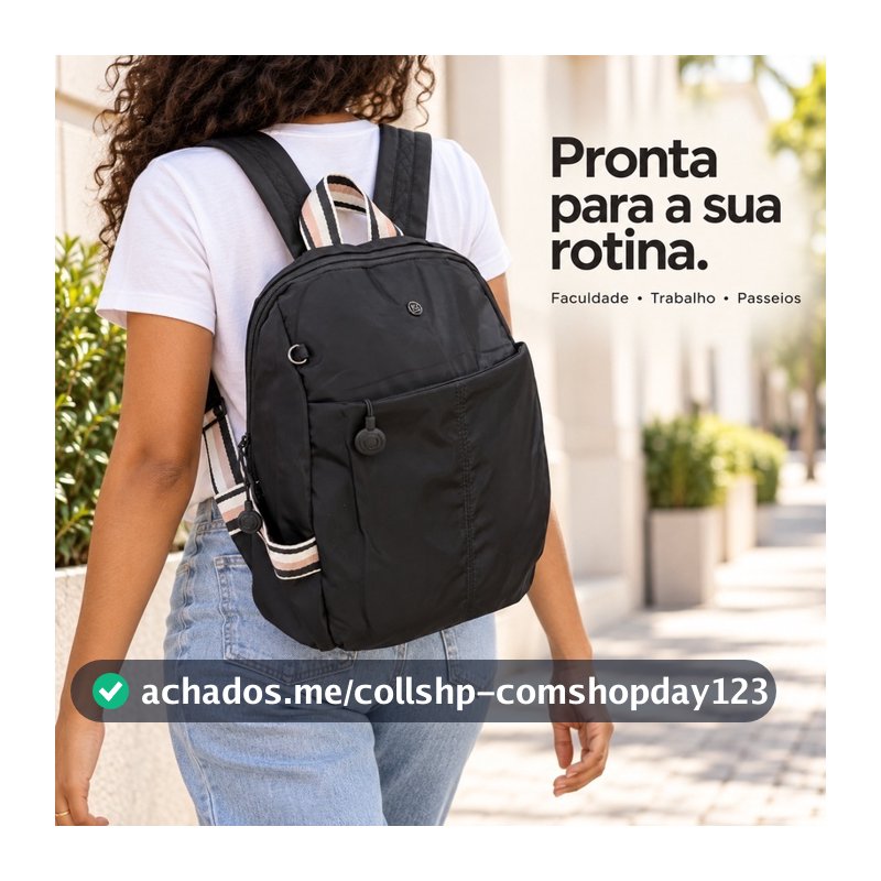Mochila Feminina Estilo Coreano 2026, Bolsa Universitária Transável, Mochila de Trabalho e Viagem, Leve e Resistente