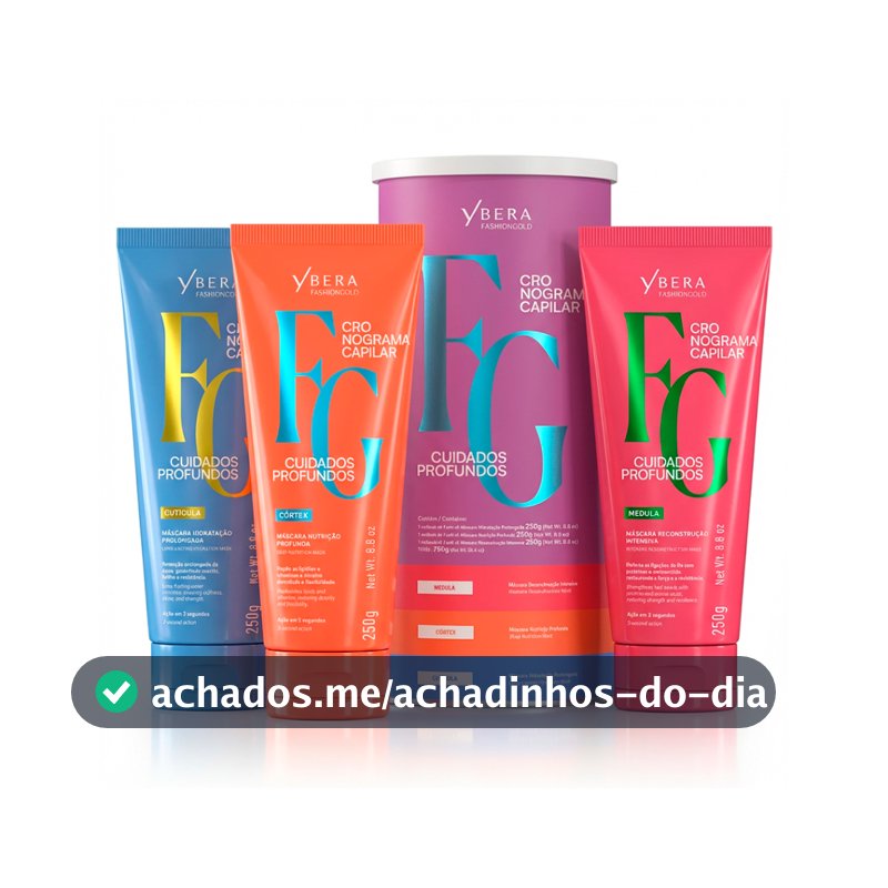 Kit Cronograma Capilar Cuidados Profundos - Fashion Gold