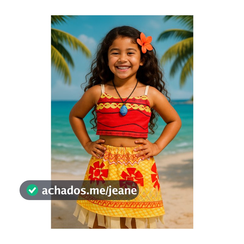 FANTASIA INFANTIL MOANA MENINAS ANIVERÁRIOS FESTAS CARNAVAL