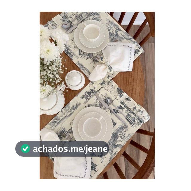 Kit Jogo americano Fazenda Coleção Farmhouse ( 2 Lugares a mesa )