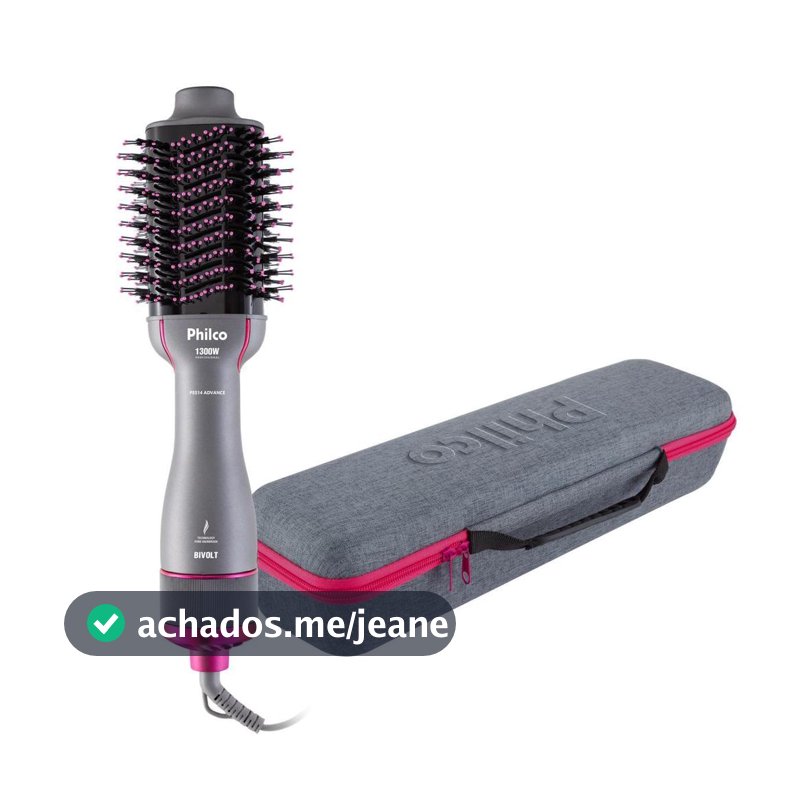 Escova Secadora Philco Soft Advance 1300W Bivolt 4 em 1 PES14