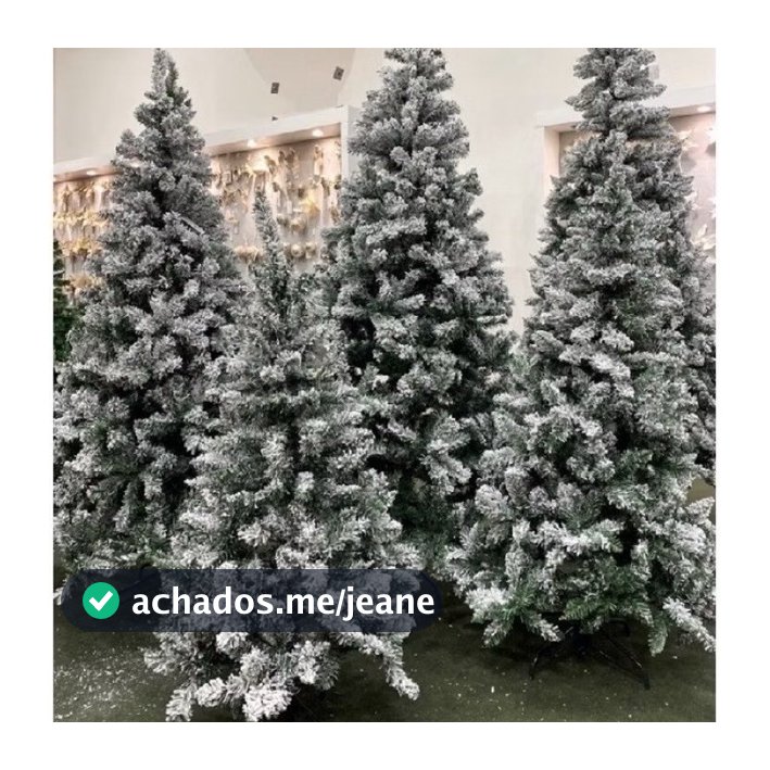 Árvore De Natal Pinheiro Nevado | 2,40 Metros, 1.200 Galhos E Pés De Metal Ferro | Decoração, Cenário, Ano Novo, Noel