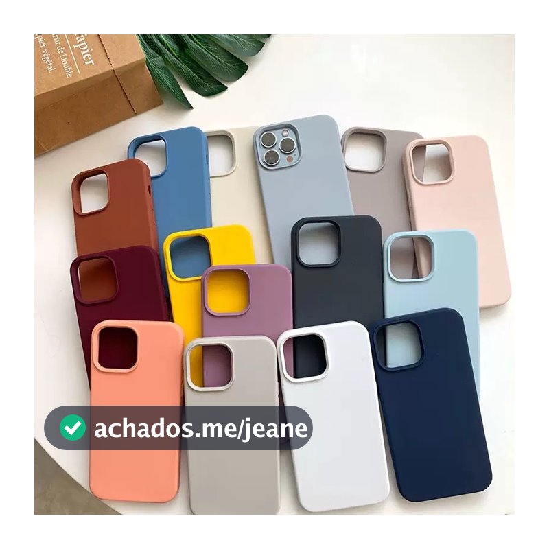 Capa Capinha Silicone smartphones 14 15 16 17promax  modelo 11 13  Várias cores , Ótima qualidade