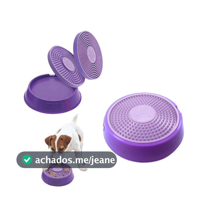 Tapete de Lamber Giratório Para Cães Kong Licks Spinz Original Tamanho P