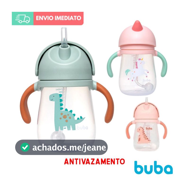 Copo Transição Bebe Treinamento CANUDO Anti-vazamento - Copinho ia - introdução alimentar