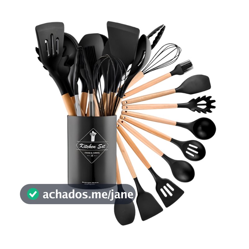Utensílios Silicone Cozinha Antiaderente Fácil Limpeza Alta Resistência