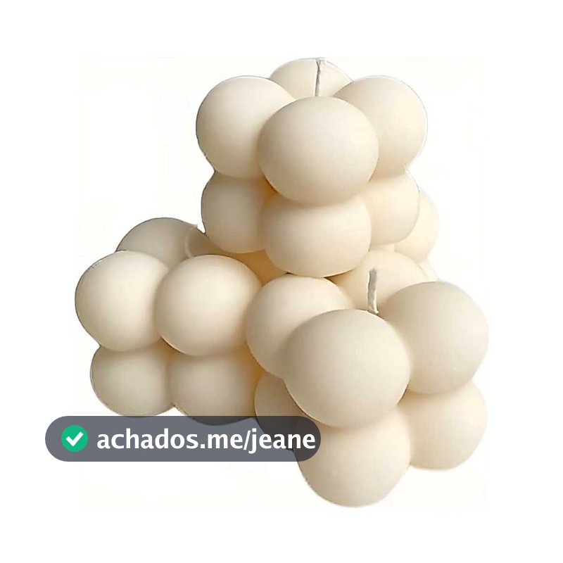 kit 10 a 50 unidades Mini Vela Bubble 35g – Lembrancinha Econômica – Sem Caixinha de acrílic