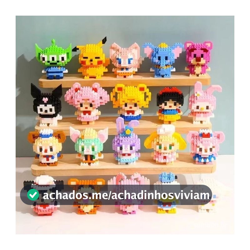 Blocos de Construção em Miniatura Personagens de Anime Brinquedos Educativos DIY Presentes para Crianças