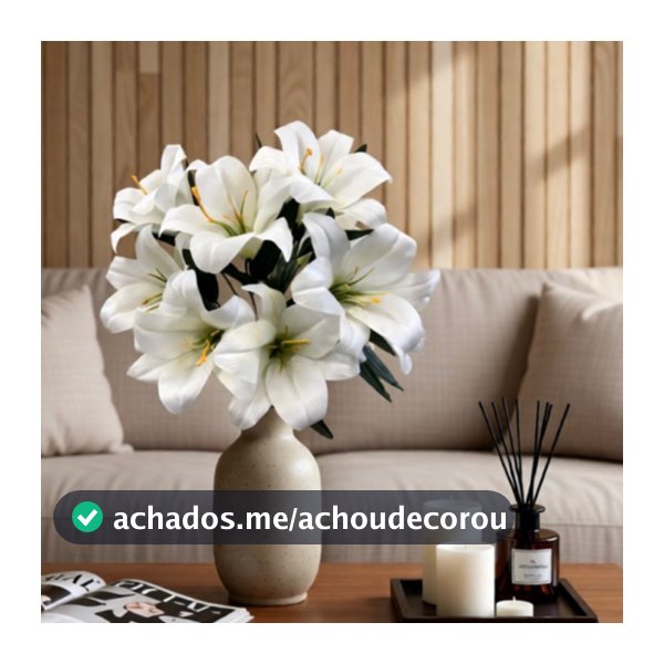 Flores de Lírio artificiais com 9flores RM-2557