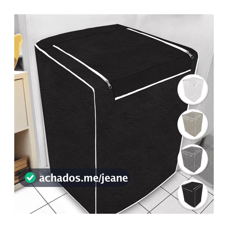 Capa para Máquina de Lavar Impermeável Com Zíper Todos Tamanhos e Marcas Electrolux Brastemp Consul Colormaq
