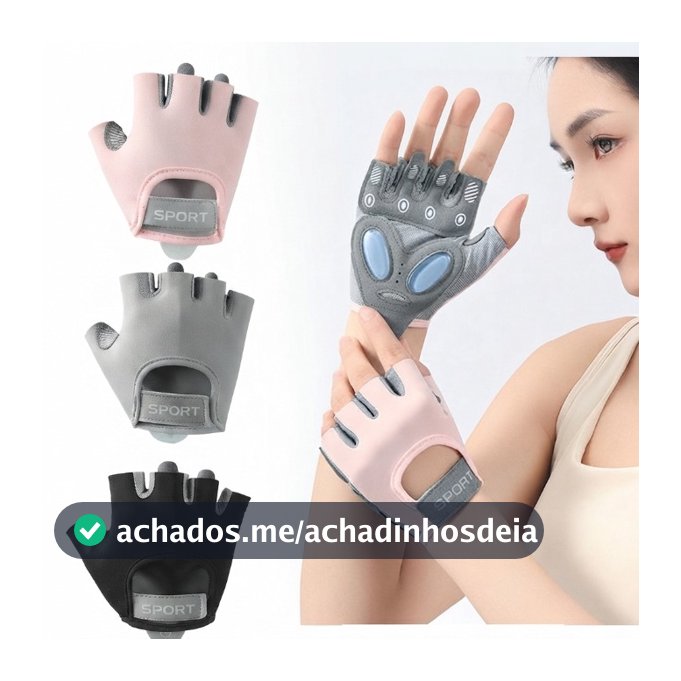 Luvas esportiva unissex de meio dedo academia Exercicios Com Munhequeira Fit Musculação ajuste