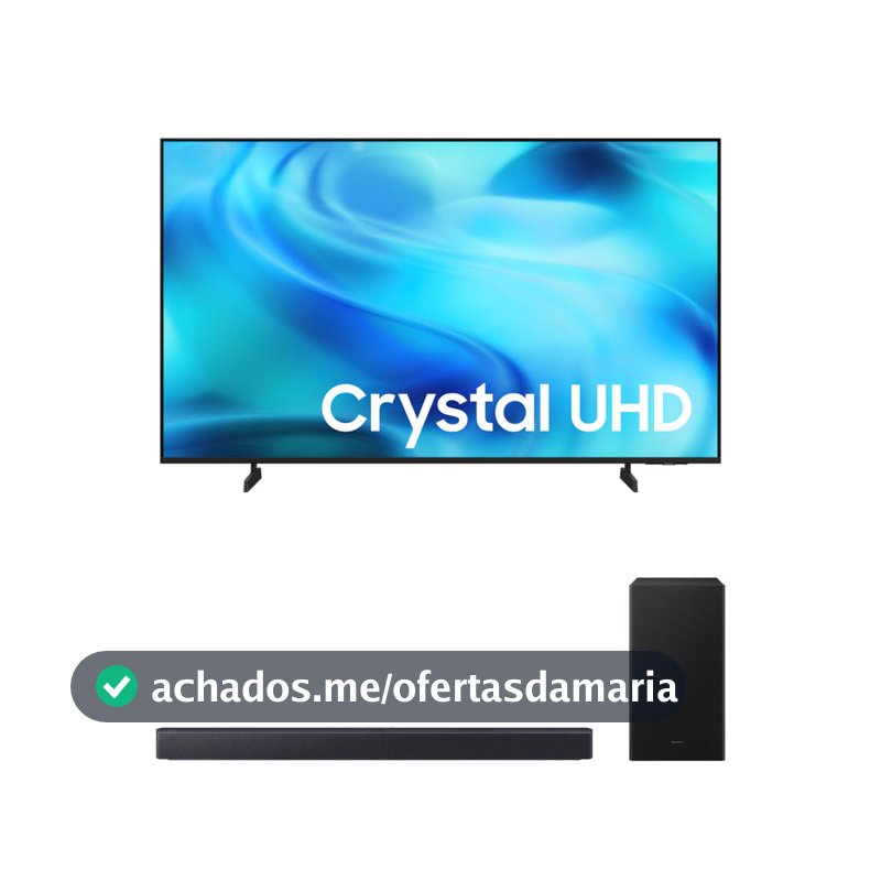 Samsung Smart TV 50" Crystal UHD 4K U8000H + Samsung Soundbar B450F 2.1 canais