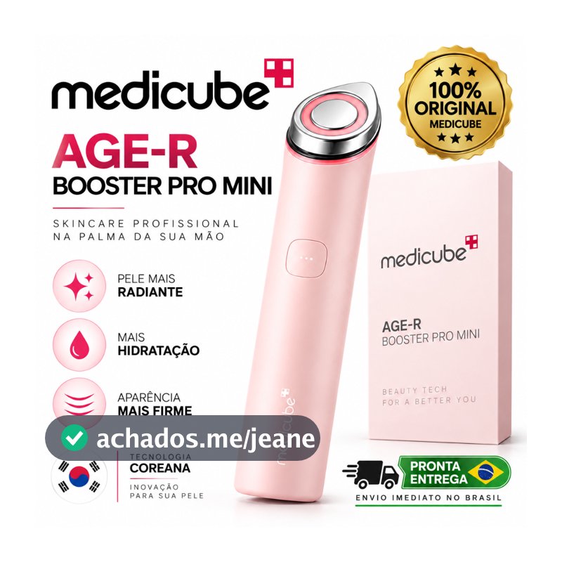 Medicube Age-r Booster Pro Mini Plus Rejuvenescedor Facial Toda Pele Dia/Noite Coreano Original