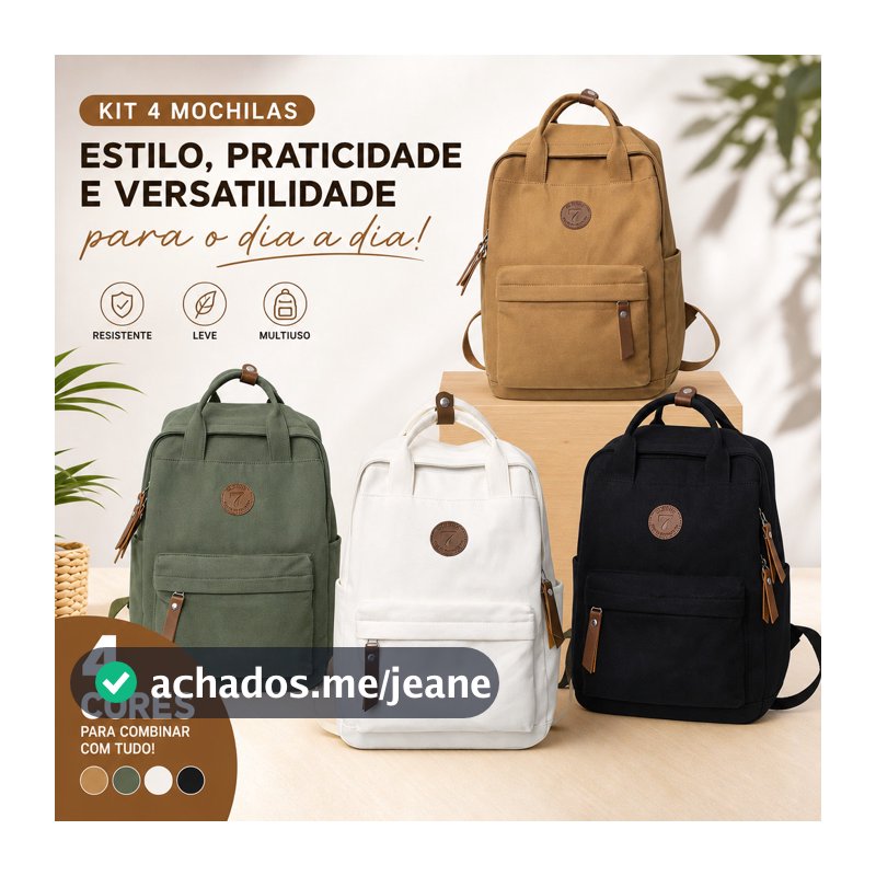 Mochila Escolar Unissex De Grande Capacidade Cor Sólida Estudante Mochila De Nylon À Prova D'água Mochila De Viagem