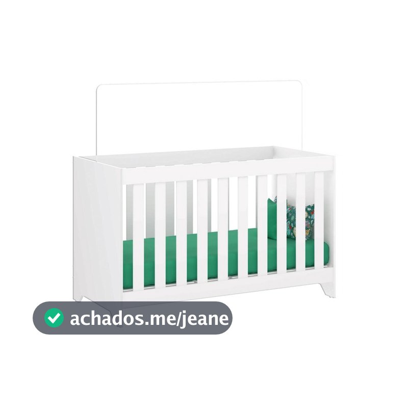 Berço Ditália Multifuncional 3x1 BBI-51 Branco