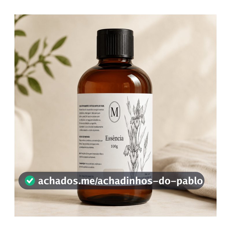 Essência Concentrada 100 Ml Aromas Premium HS PARA AROMATIZANTES DIFUSOR VELAS LEMBRANCINHAS