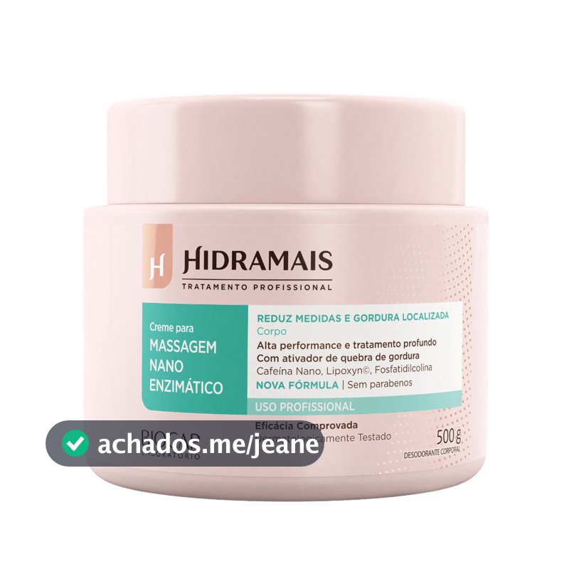Creme Nano Enzimático Hidramais 500g