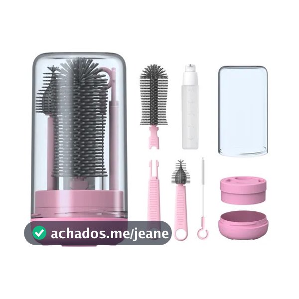 Kit de Escovas de Silicone 4 em 1 para Limpeza de Copo Garrafa – Portátil