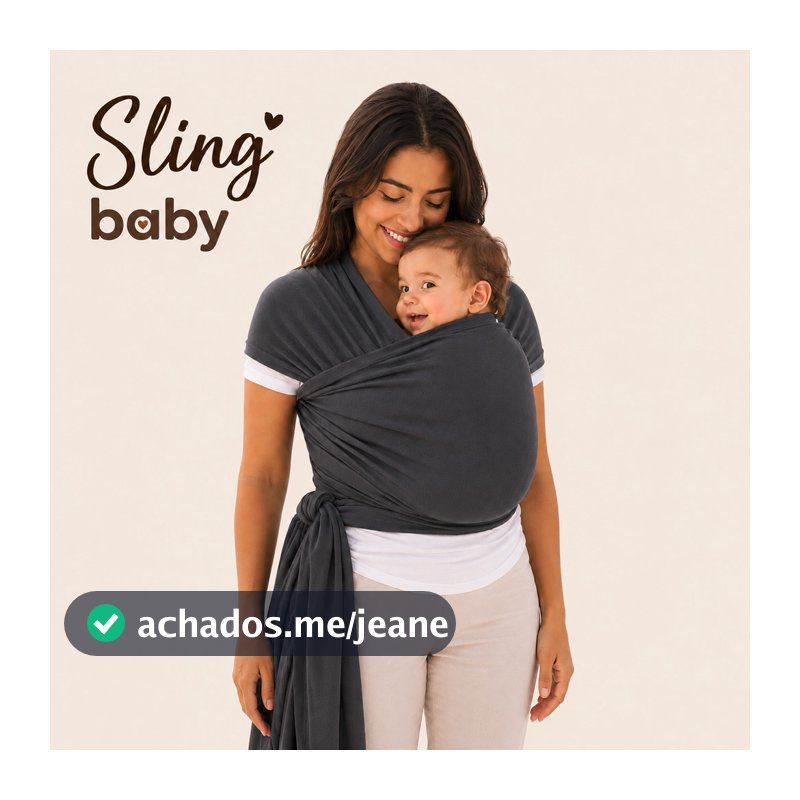 Sling Bebê Canguru Wrap Malha Conforto