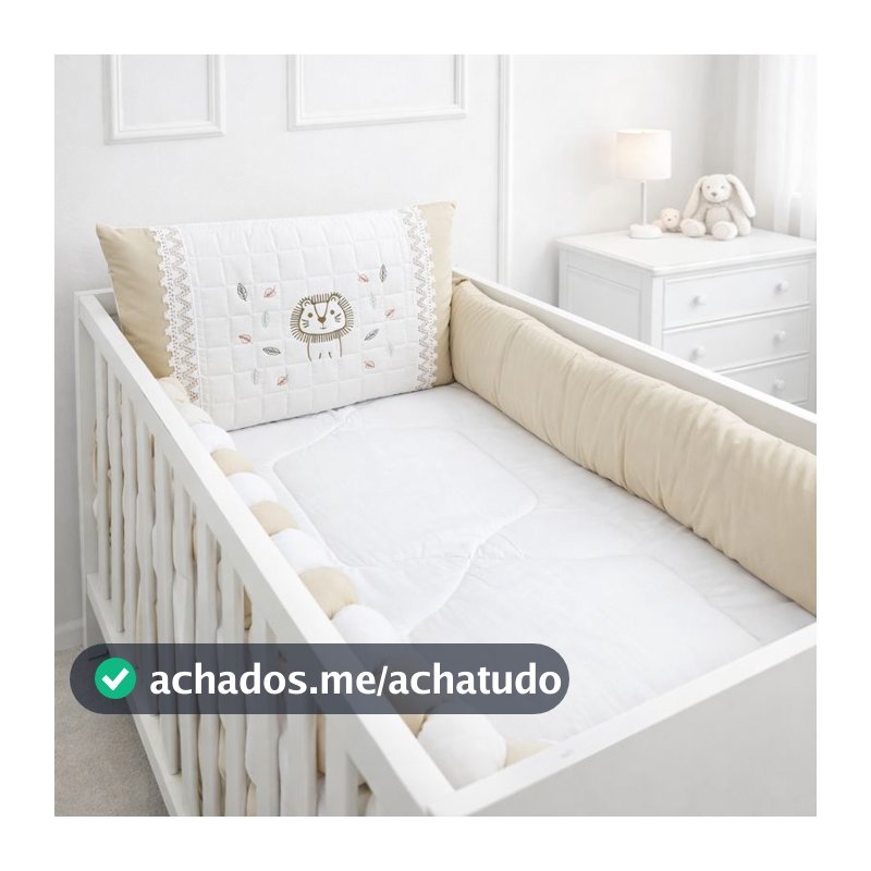 Kit Berço Americano Menino - 09 Peças - 400 Fios Micro Percal - Várias Cores - Linha Afeto