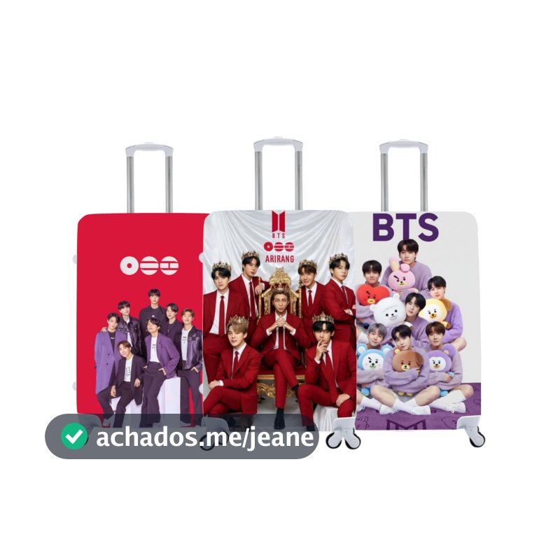 Capa de Mala Personalizada BTS Viagens Bagagem 03
