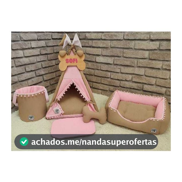 Kit Caminha Pet Personalizada M Cesto Organizador Brinquedos Para Caes E Gatos