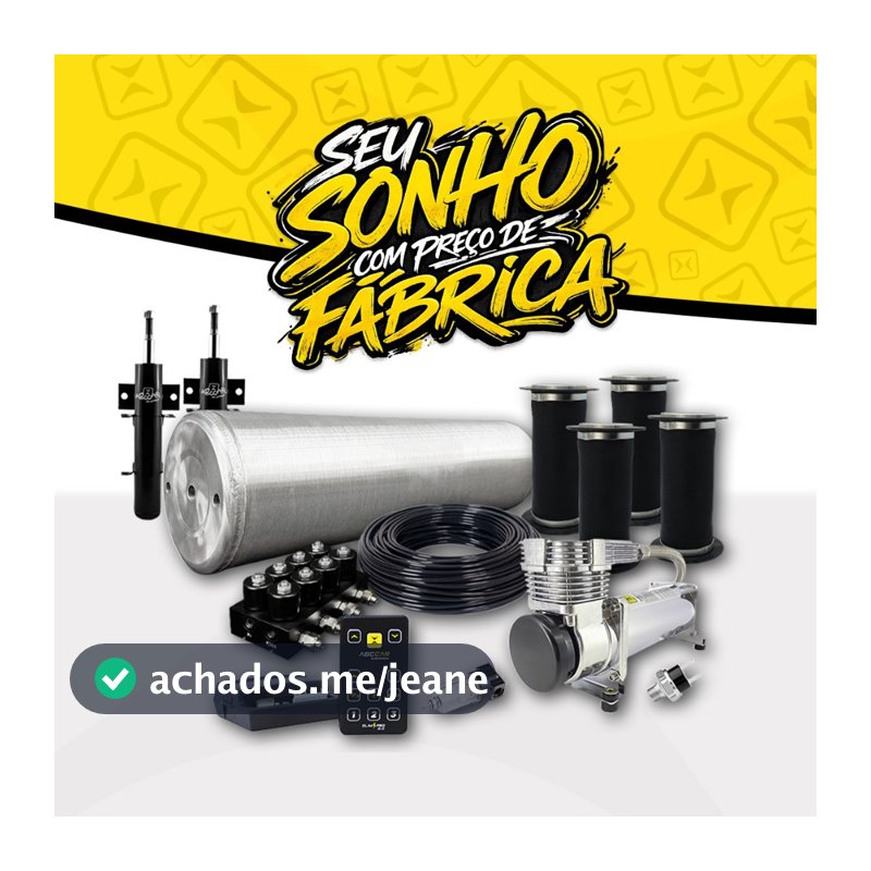 Kit Para Suspensão A Ar Bloco 10mm Abc Car Suspensão