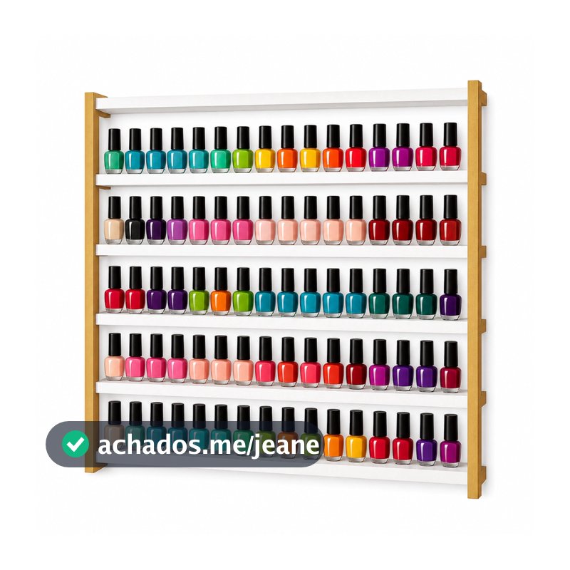 Esmalteira Em Metal Resistente E Espaçoso 300 Esmaltes Para Manicure E Pedicure Salão De Beleza Spa