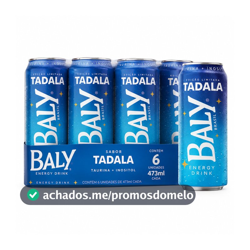 Energético Baly Tadala Latão Pack C/6 Unid. 473 Ml