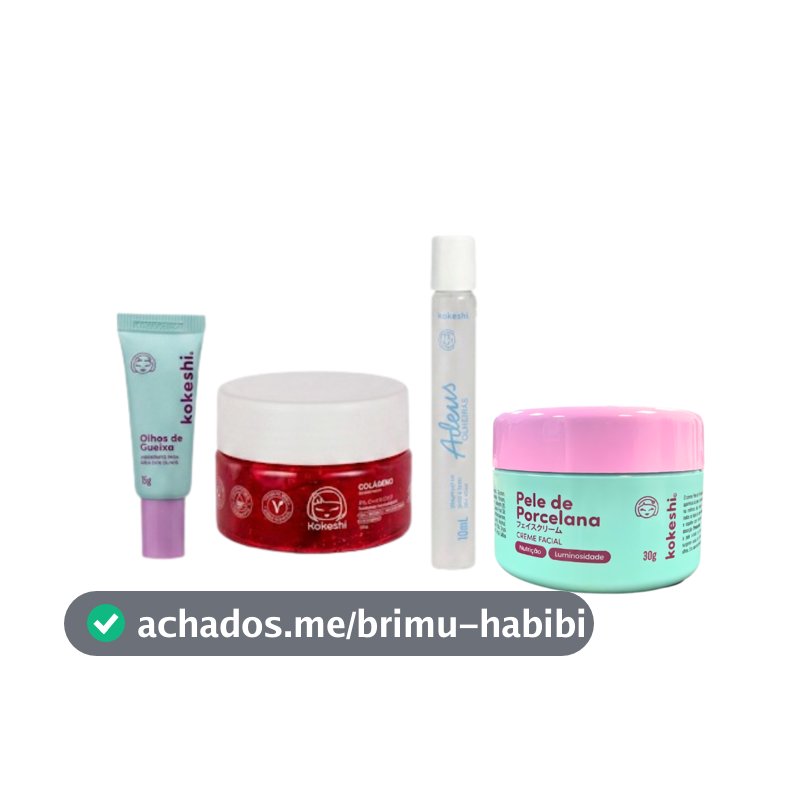 Kit Rejuvenescimento Kokeshi Colágeno Anti Olheiras Hidratante