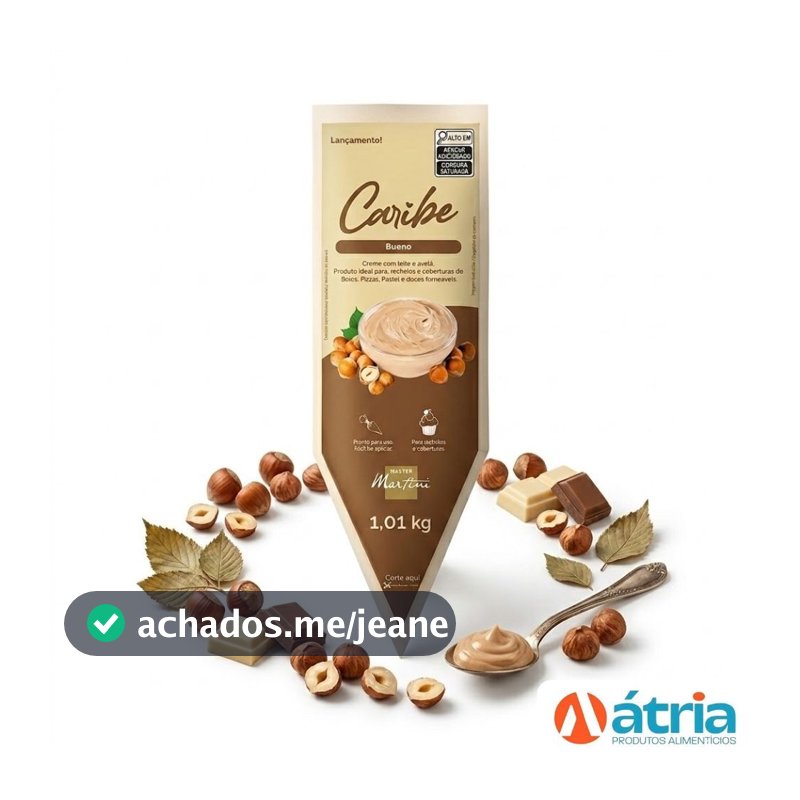 Recheio Creme Caribe Bueno Master Martini 1,01kg Bisnaga
