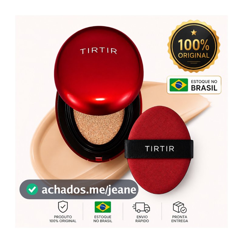 Base Cushion TIRTIR Mask Fit Red Cushion 18g Acabamento Natural 21N / 23N / 17N / 55N - Original