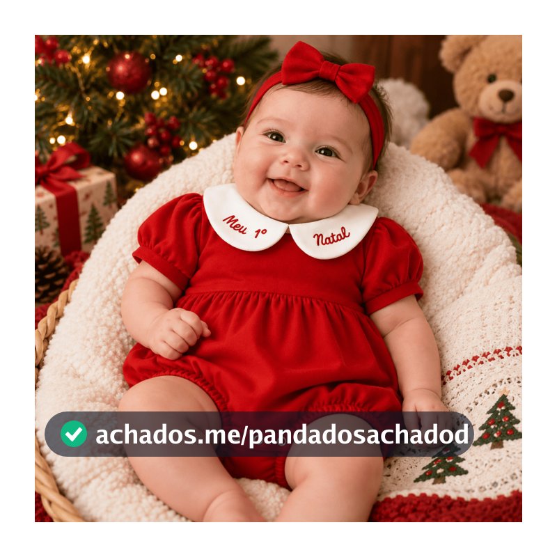 Roupa de Natal bebê body meu primeiro natal