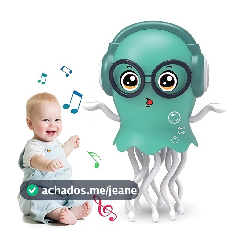 Polvo Dançante Automático, Brinquedo Educativo que Desvia de Obstáculos para Crianças-P21