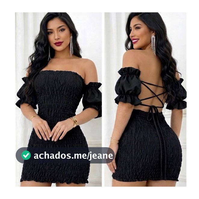 Vestido Curto Lastex Feminino Amarração Nas Costas Costas Tendência Blogueira