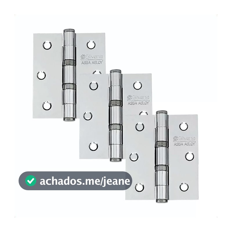 Dobradiça para Porta Zincada  Kit 6 4 2 Unidades Promoção !