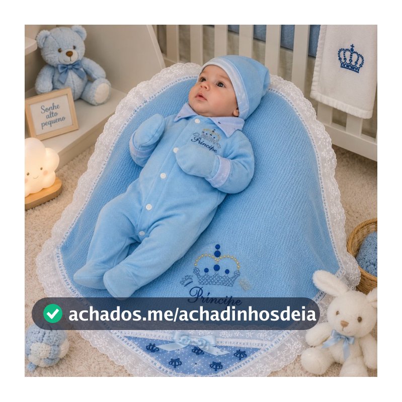 Saida Maternidade Menino e Menina 5 Peças Para Bebê Recém Nascido, Malha Hipoalergênico 100% Algodâo.