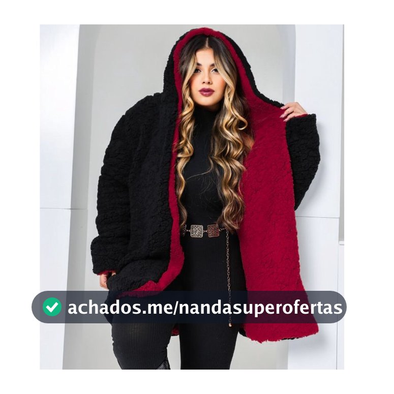 Casaco Teddy Plus Size Dupla Face Feminino
