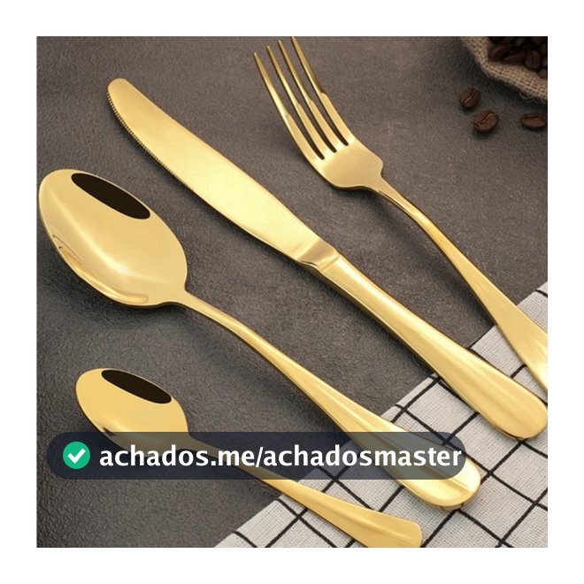 18 Peças Talheres Garfo Faca Colher de Mesa Casa Cozinha, 6 Peças Colher / 6 Peças Faca / 6 Peças Garfo